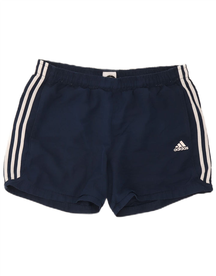 Ανδρικό αθλητικό σορτς Adidas Climalite μεγάλο μπλε ναυτικό πολυεστέρα