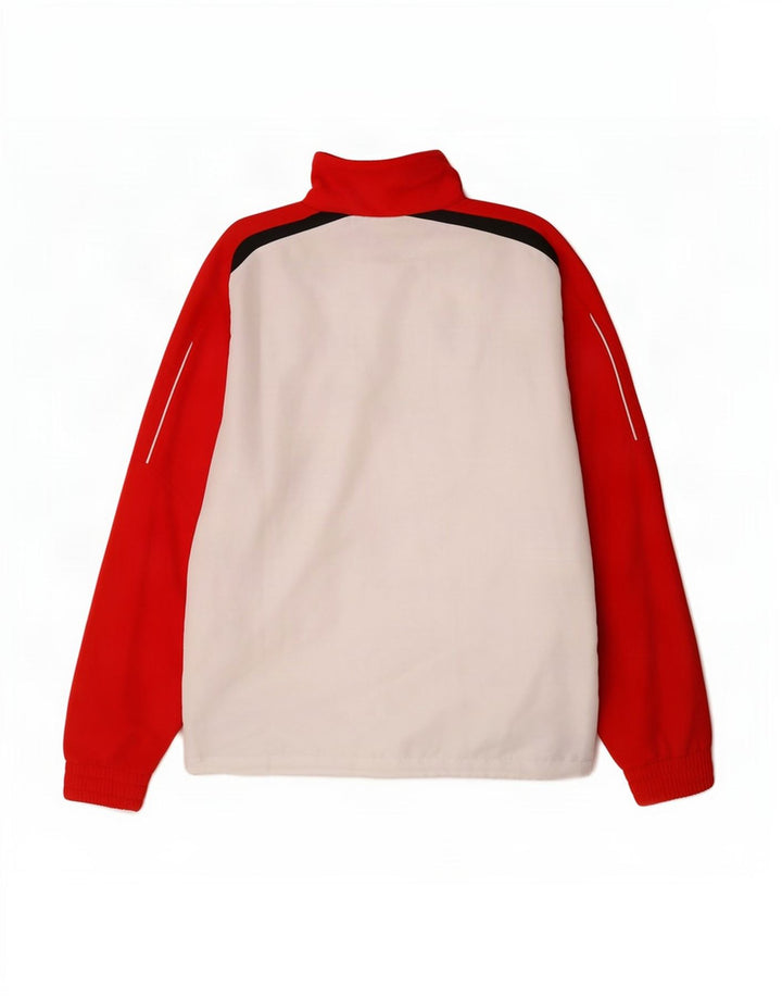 Ανδρική φόρμα Lotto Top Jacket UK 38/40 μεσαίου λευκού χρώματος πολυεστέρας
