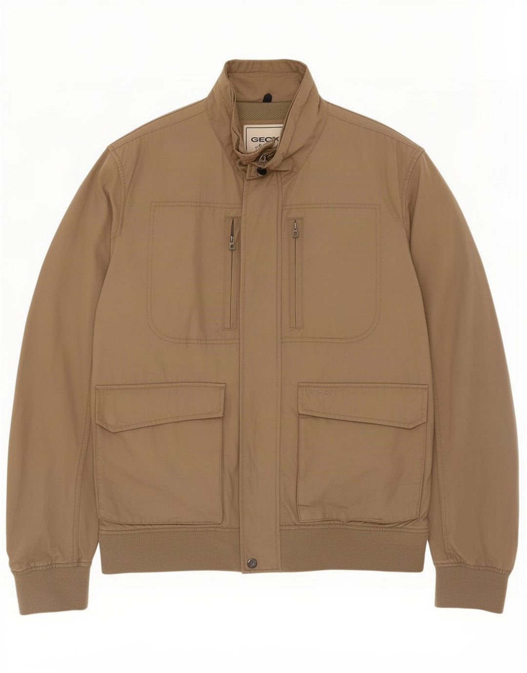 Geox Mens Respira Bomber Jacket UK 42 XL καφέ πολυεστέρας