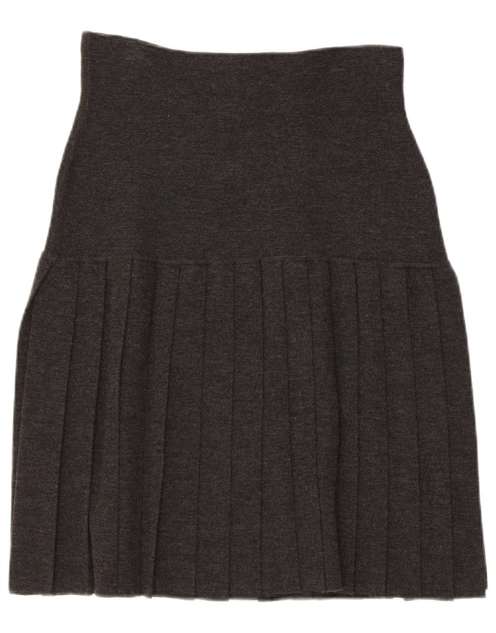 Innocenti Γυναικεία πλισέ φούστα σε γραμμή Α IT 42 Medium W31 Γκρι μαλλί