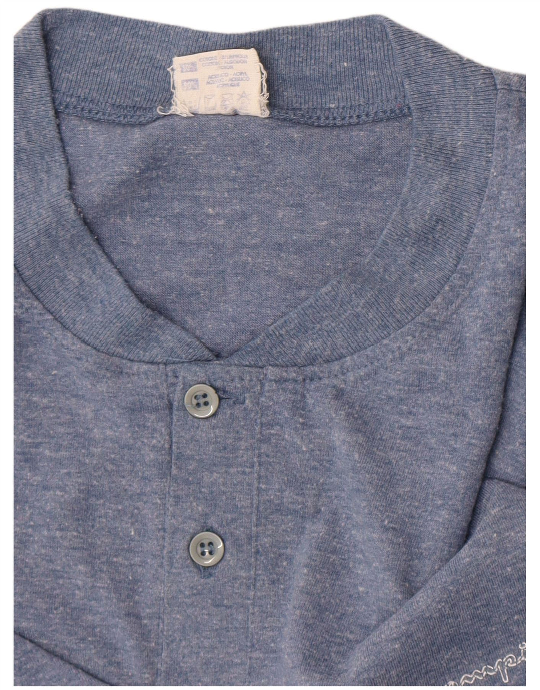 Ανδρικό T-Shirt Champion Top XL Blue Flecked Cotton