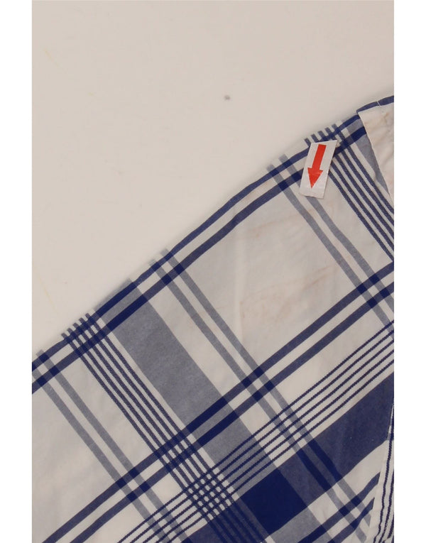 Ανδρικό κοντομάνικο πουκάμισο Tommy Hilfiger, μεσαίο μπλε καρό βαμβακερό