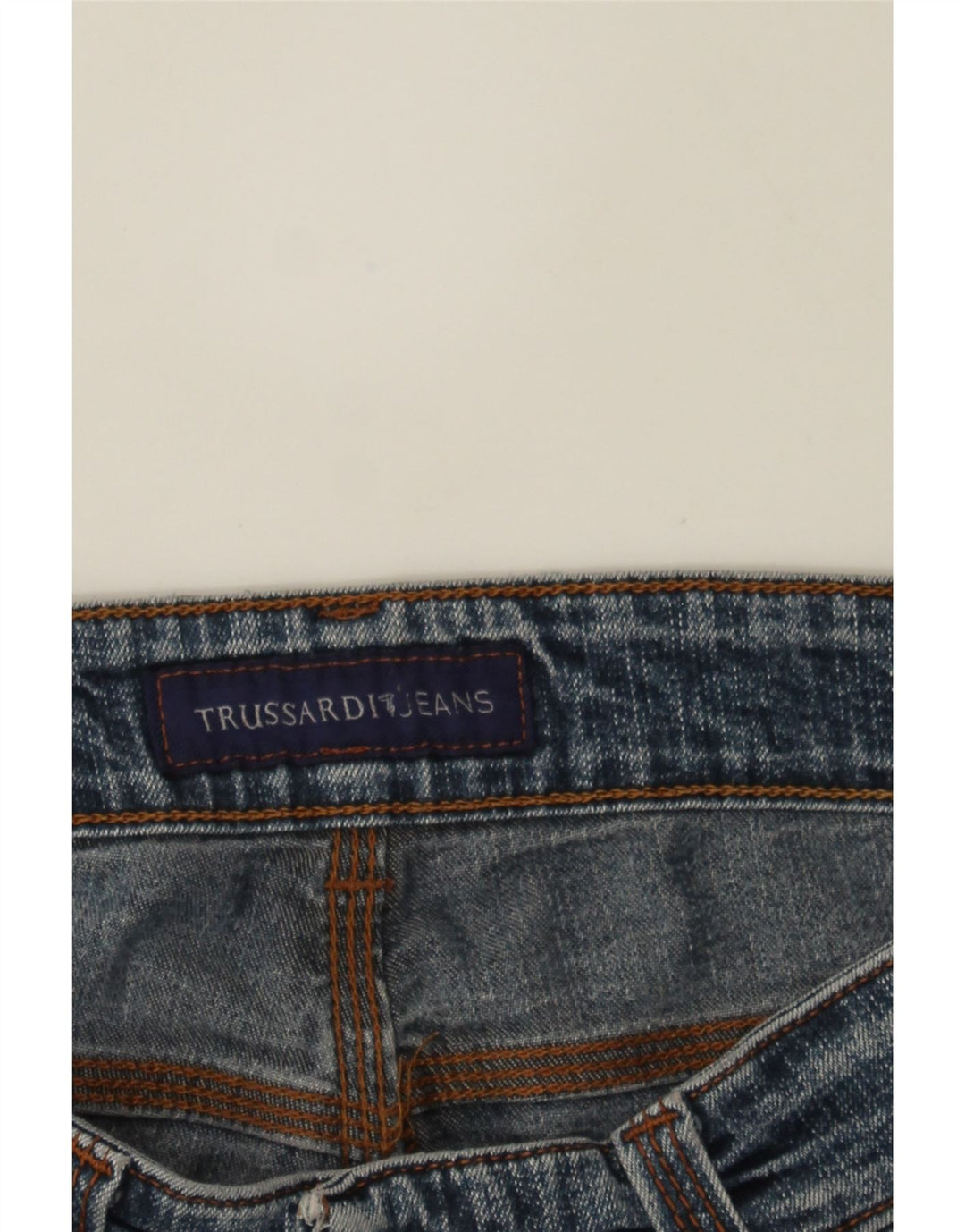 TRUSSARDI Mens Straight Jeans IT 48 Medium W32 L29 Blue Vintage Trussardi and Second-Hand Trussardi from Messina Hembry 