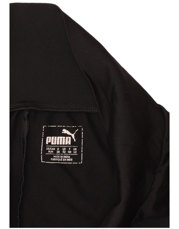 Puma Γυναικεία Κάπρι Κολάν UK 12 Μεσαίου Μαύρου Πολυεστέρα