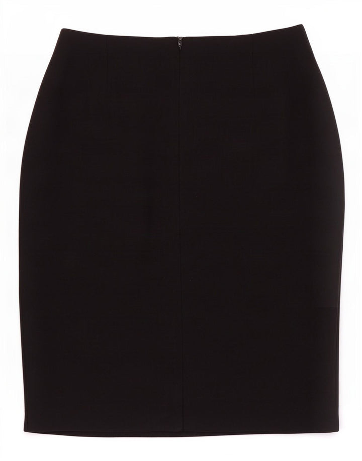 Marks & Spencer Γυναικεία Pencil Φούστα UK 14 Medium W28 Black Viscose