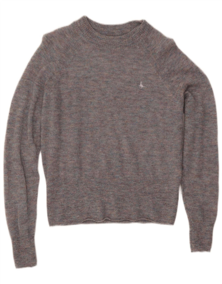 JACK WILLS Γυναικείο πουλόβερ με λαιμόκαυστο UK 10 Small Grey Flecked