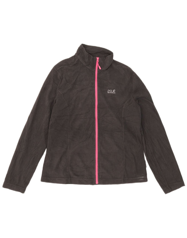 Jack Wolfskin Γυναικείο Fleece Jacket UK 14/16 μεγάλο μαύρο πολυεστέρα