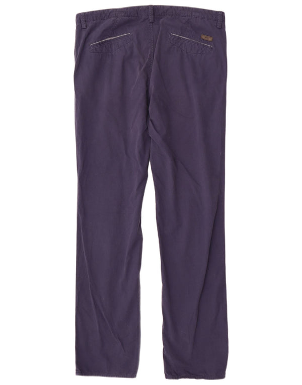 Hugo Boss Ανδρικό ίσιο παντελόνι Chino IT 52 XL W36 L32 Navy Blue Cotton