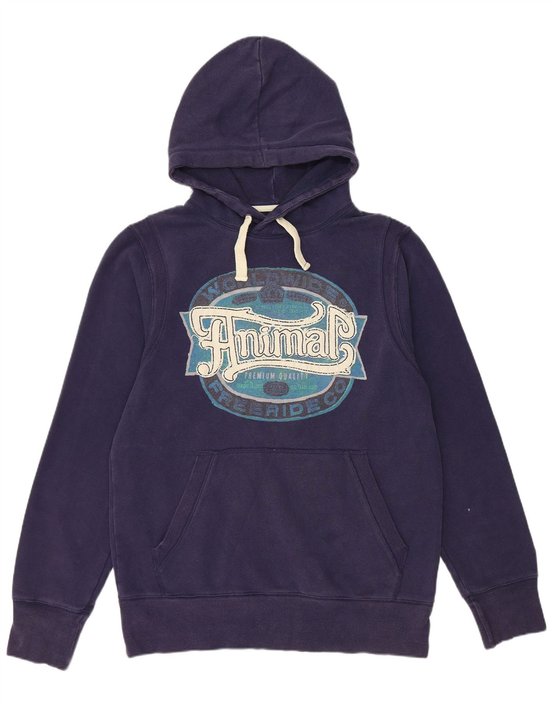 ANIMAL Ανδρικό γραφικό με κουκούλα, μεγάλο μπλε βαμβακερό