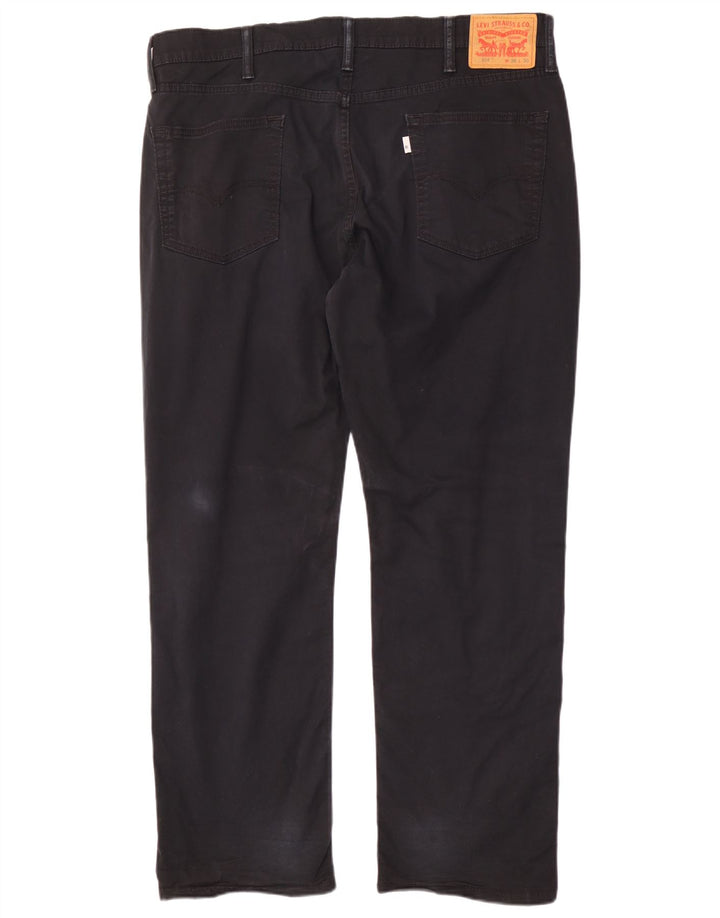 Levi's Mens 514 Straight Jeans W38 L30 Μαύρο βαμβακερό