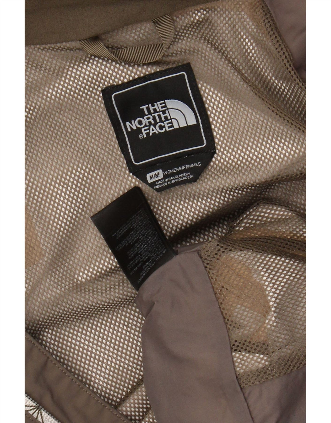 THE NORTH FACE Γυναικείο μπουφάν βροχής με κουκούλα UK 14 Medium Grey Nylon