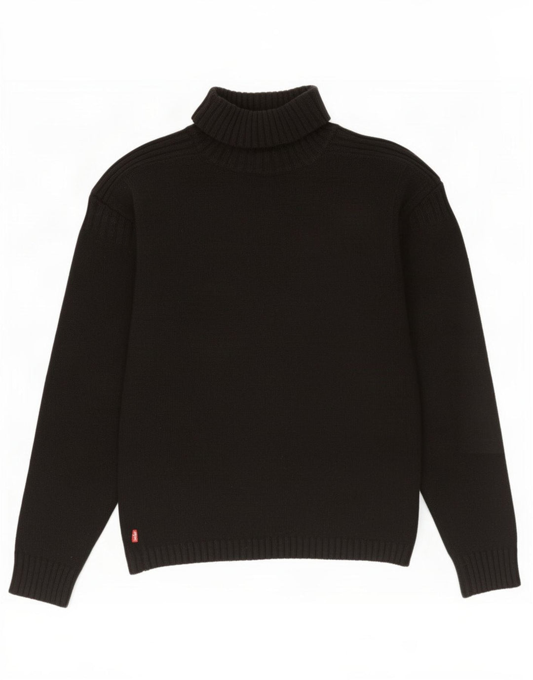 Γυναικείο πουλόβερ Levi's Roll Neck Jumper UK 14 Medium Black Lambswool