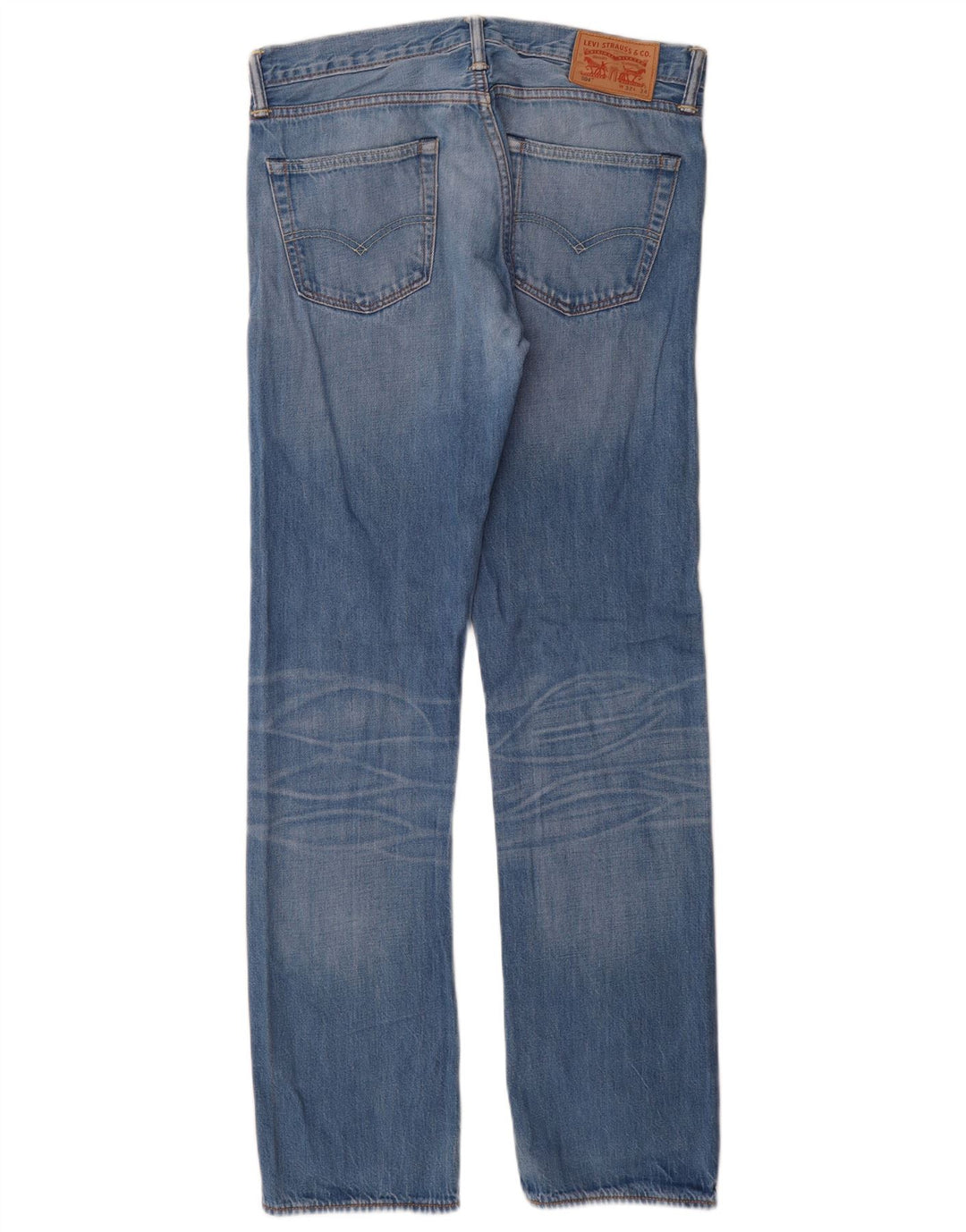 Levi's Mens 504 Straight Jeans W32 L34 Μπλε βαμβακερό