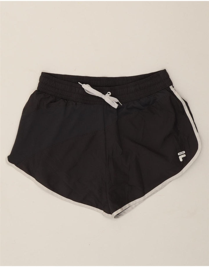 Fila Γυναικείο Αθλητικό Σορτς UK 14 Μεσαίου Μαύρου Πολυεστέρα