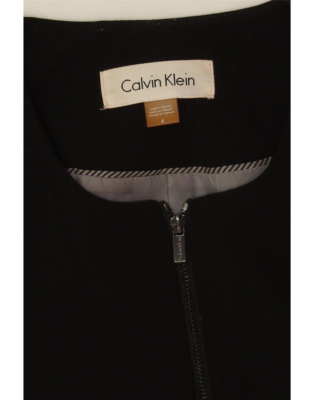 Calvin Klein Γυναικείο σακάκι σακάκι Crop US 4 Small Black Polyester