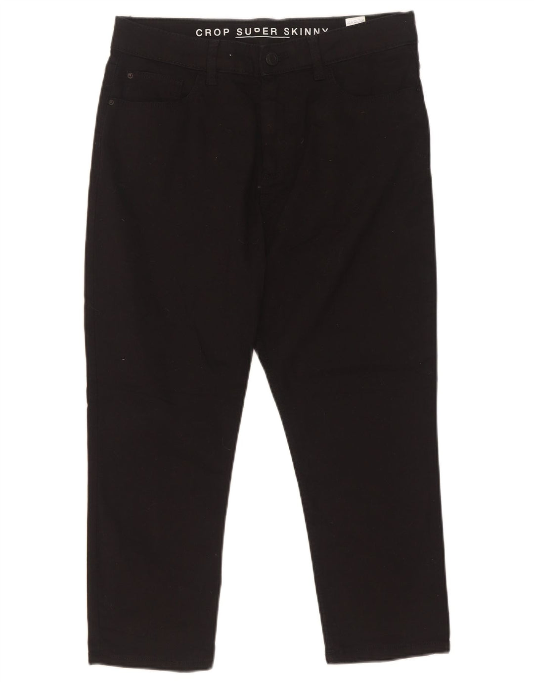 Marks & Spencer Γυναικείο Cropped Παντελόνι UK 12 Medium W30 L22 Black