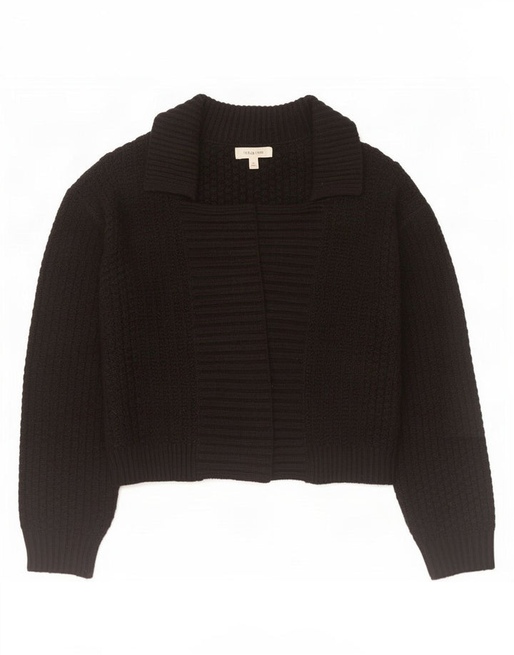 Marks & Spencer Γυναικείο Crop Open Cardigan πουλόβερ UK 12 Medium Black