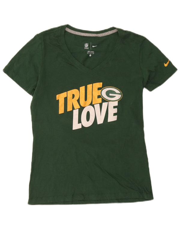 Γυναικείο γραφικό μπλουζάκι Nike Green Bay Packers UK 14 μεγάλο βαμβακερό