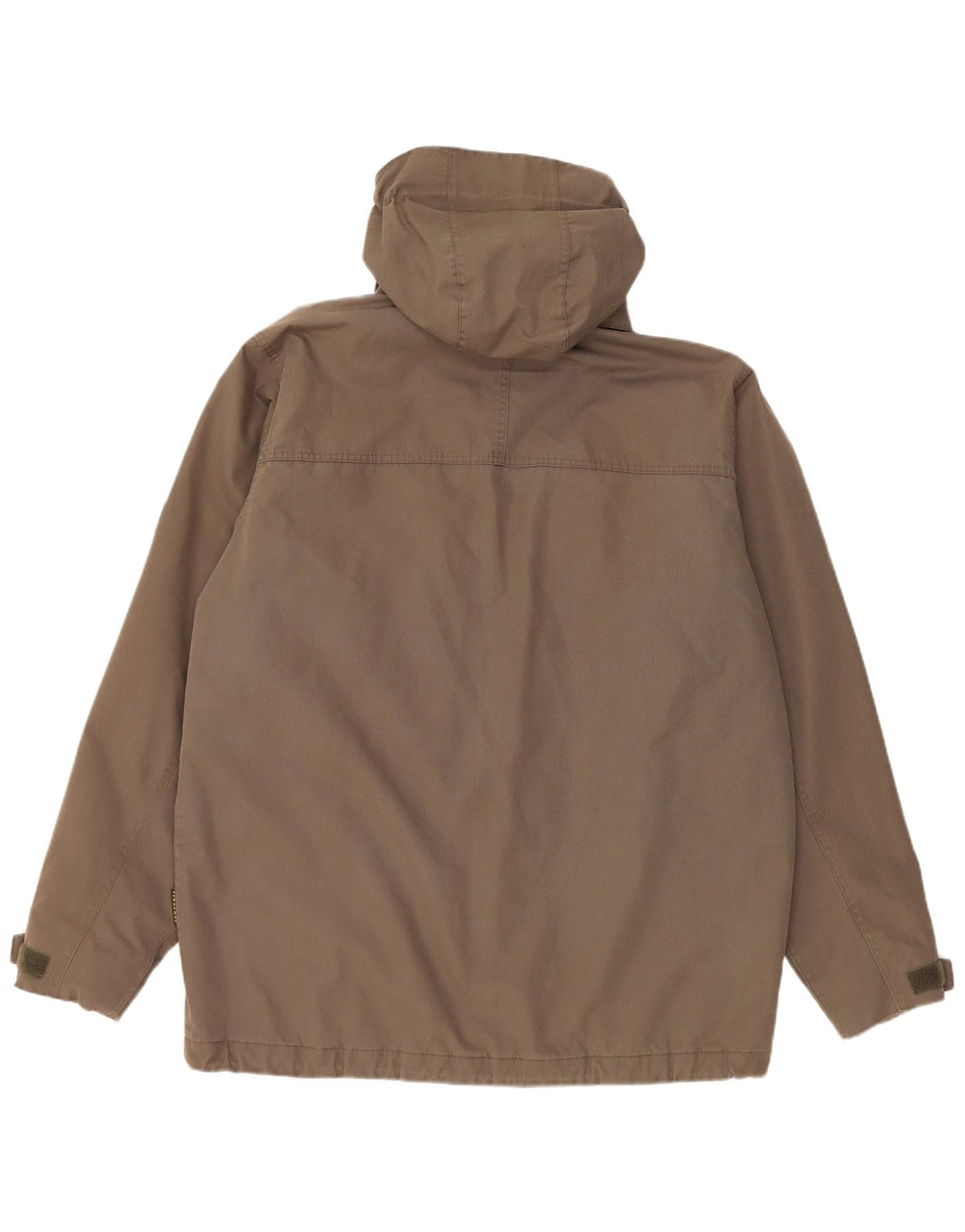 Jack Wolfskin Ανδρικό μπουφάν με κουκούλα αντιανεμικό UK 40 μεγάλο καφέ πολυεστέρα