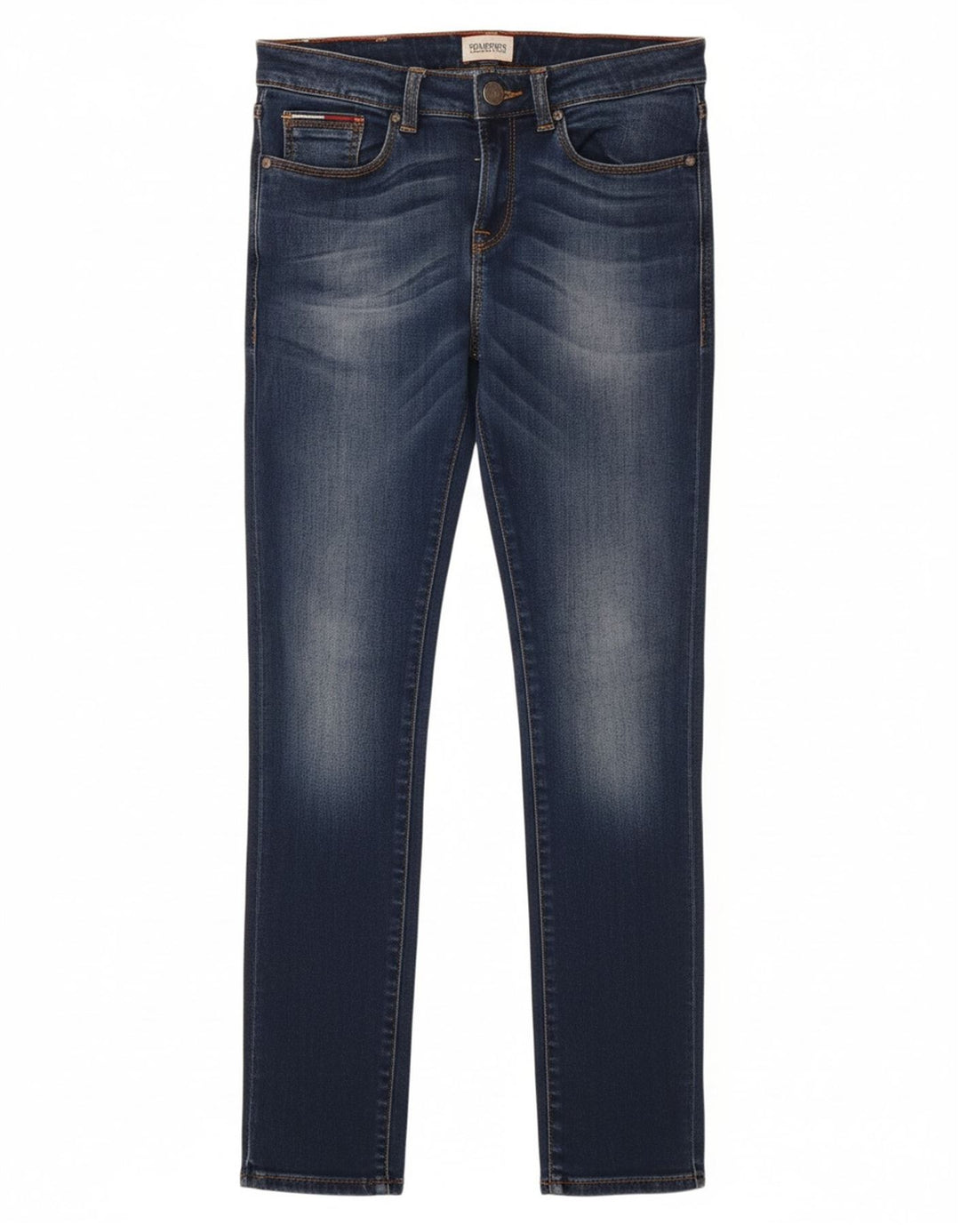 TOMMY HILFIGER Αγόρια Skinny Jeans 13-14 ετών W26 L29 Μπλε βαμβακερό