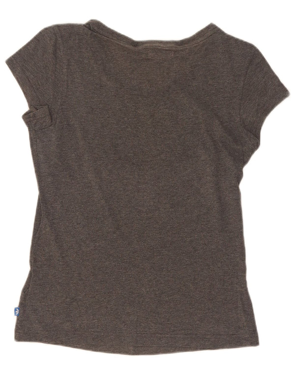 Adidas Γυναικείο T-Shirt Top EU 34 XS Γκρι βαμβακερό