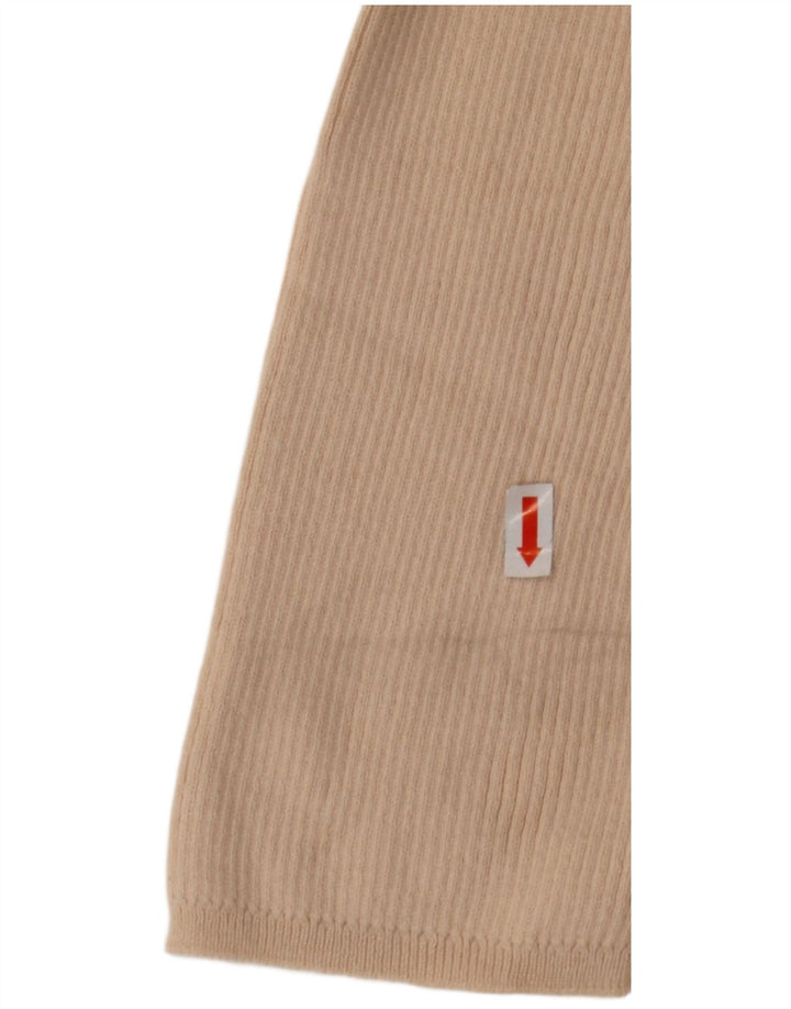 RALPH LAUREN Γυναικείο πουλόβερ με λαιμόκοψη 3/4 μανίκια UK 14 μεγάλα μπεζ