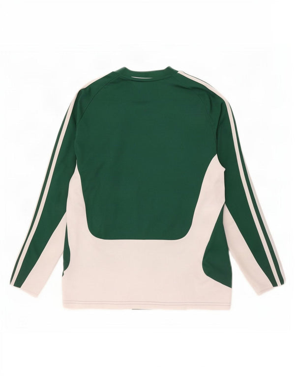 Adidas Mens Climalite Top Μακρυμάνικο Μικρό Πράσινο Colourblock Πολυεστέρας