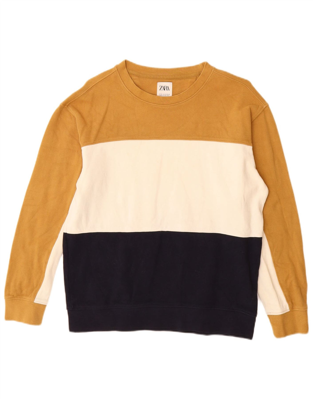 Zara Γυναικείο Φούτερ Jumper UK 14 Medium πολύχρωμο Colourblock