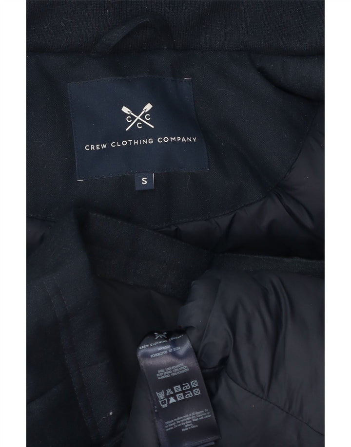 Crew Clothing Ανδρικό μπουφάν με κουκούλα UK 36 Small Navy Blue Polyester