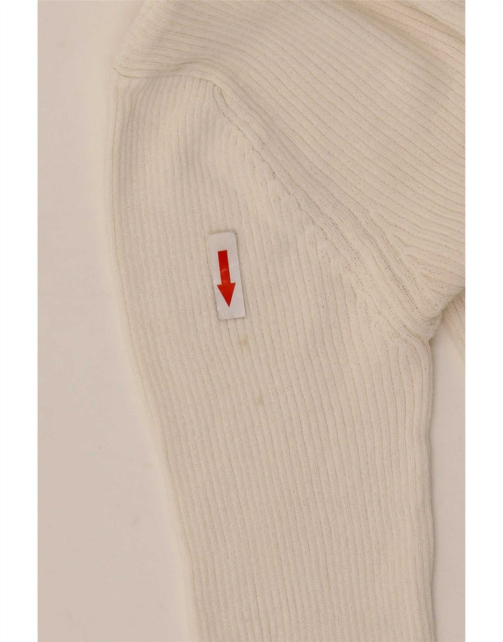 Zara Womens One Shoulder Top Μακρυμάνικο UK 8 Small White