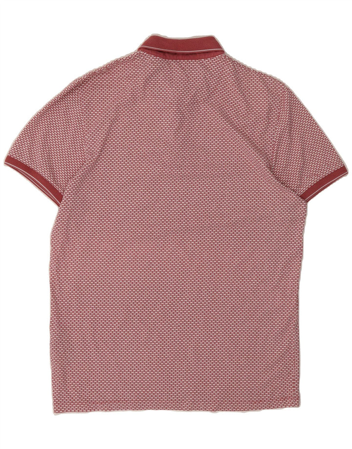 TED BAKER Mens Polo Shirt Size 4 Large Red Spotted Cotton Vintage Ted Baker and Second-Hand Ted Baker from Messina Hembry 