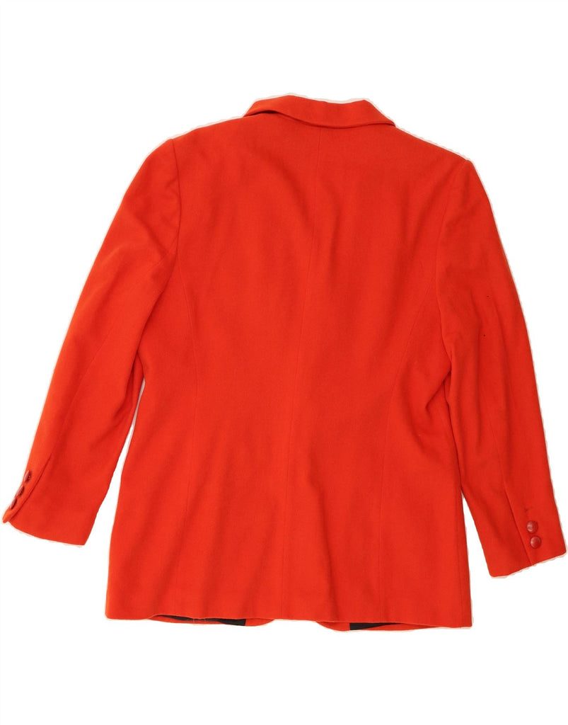 LOUIS FERAUD Womens 2 Button Blazer Jacket UK 18 XL  Red Angora Vintage Louis Feraud and Second-Hand Louis Feraud from Messina Hembry 