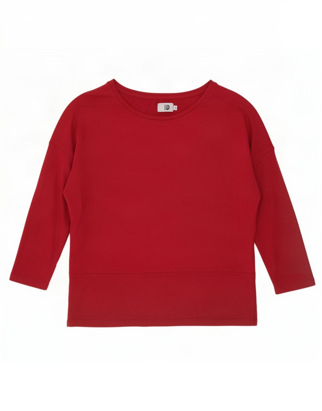Dack's Womensized Top 3/4 μανίκι UK 14 Medium Burgundy