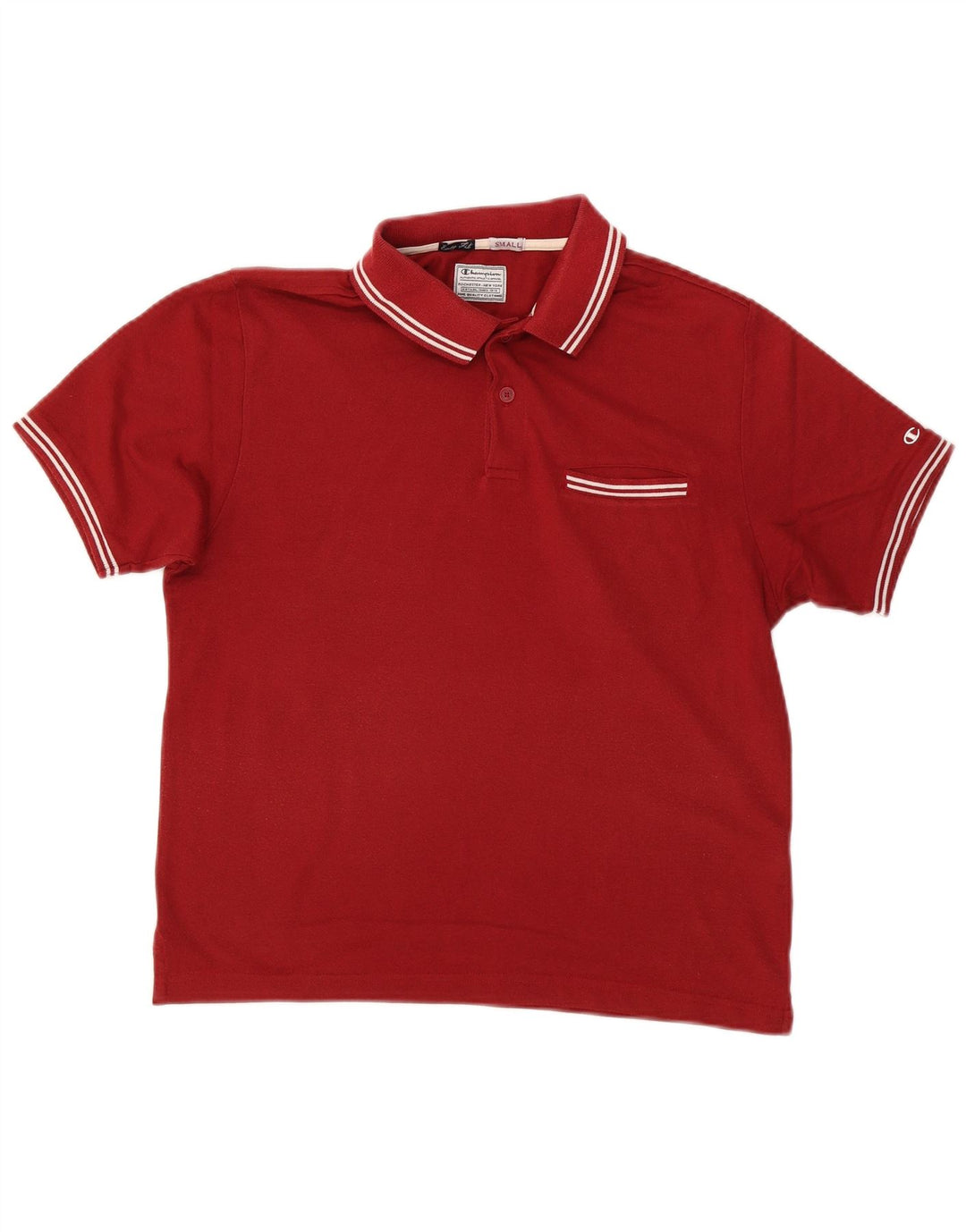 CHAMPION Ανδρικό πουκάμισο Polo Easy Fit Μικρό κόκκινο βαμβακερό