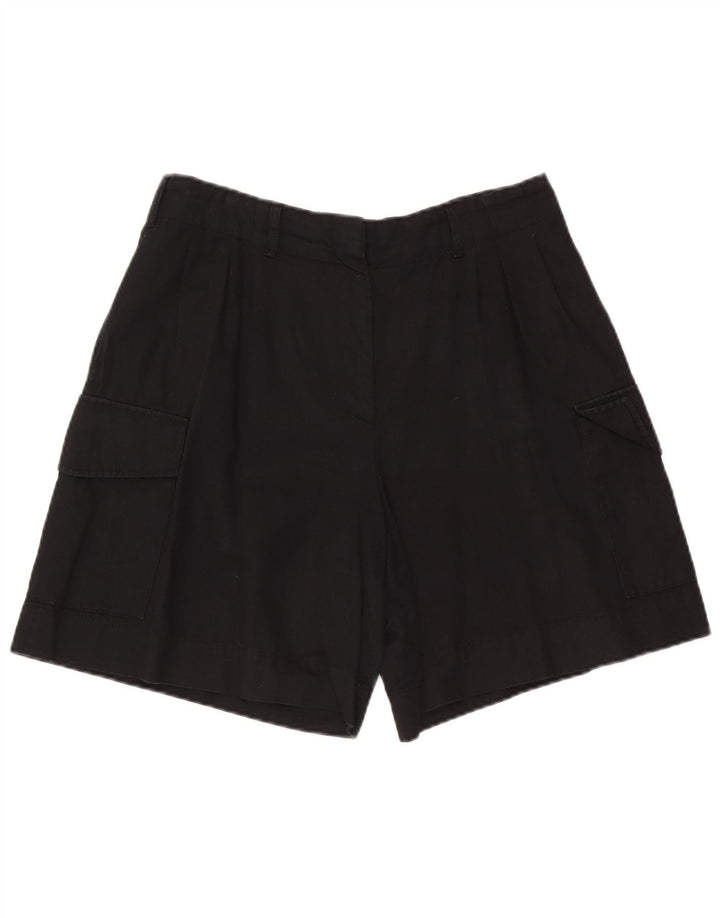 Massimo Dutti Γυναικείο Σορτς Cargo EU 42 μεγάλο W32 μαύρο βαμβακερό