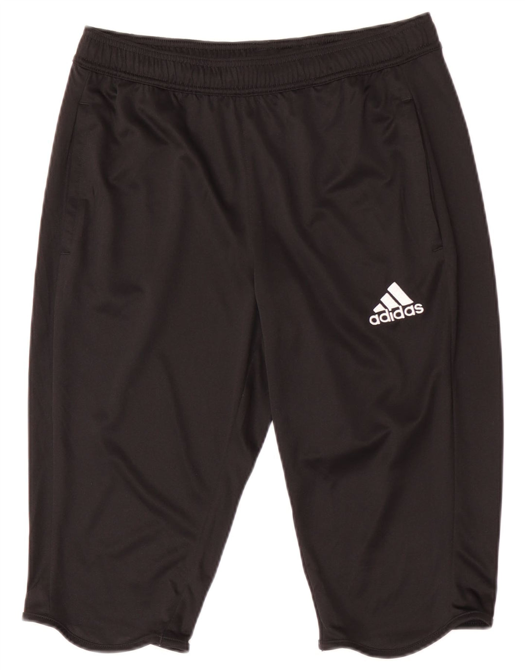 Ανδρικό σορτς Adidas Climalite από μεσαίο μαύρο πολυεστέρα