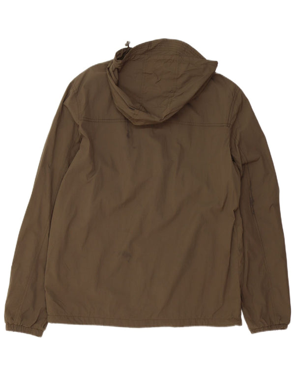 JACK WILLS Ανδρικό μπουφάν βροχής με κουκούλα UK 40 Large Khaki Nylon