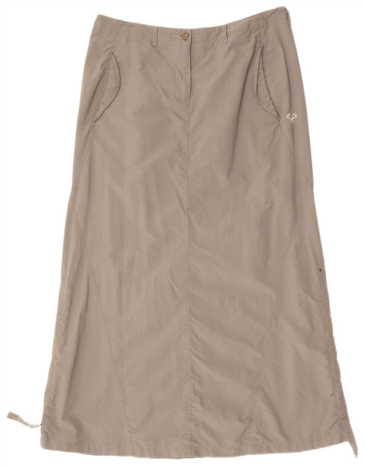 Jack Wolfskin Γυναικεία Maxi Φούστα Ταξιδίου UK 12/14 Medium W32 Grey Polyamide