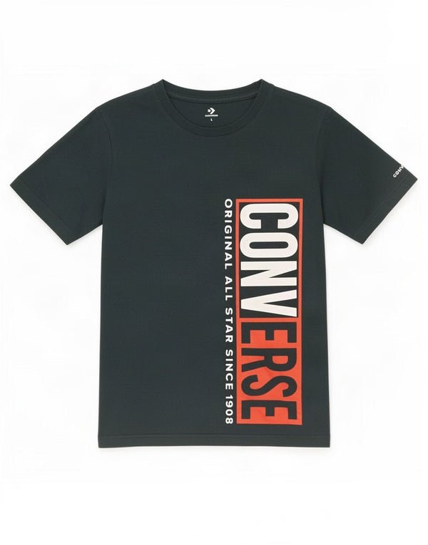 Converse Boys Graphic T-shirt Top 12-13 ετών Μεγάλο πράσινο βαμβακερό