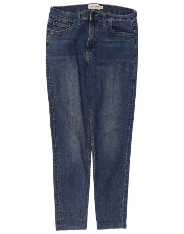 ΓΑΛΛΙΚΗ ΣΥΝΔΕΣΗ Γυναικεία Slim Jeans UK 12 Medium W30 L27 Blue Cotton