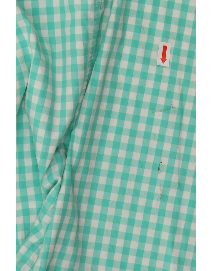 VINEYARD VINES Ανδρικό πουκάμισο Slim Fit Medium Turquoise Gingham Cotton