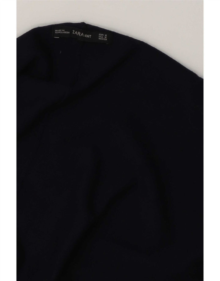 Zara Γυναικείο Longline Oversized Ζακέτα UK 14 Medium Navy Blue