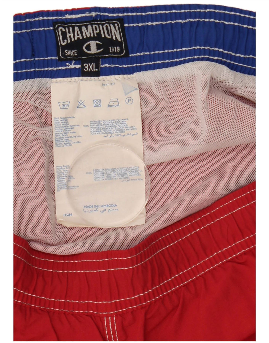 Ανδρικό σορτς κολύμβησης Champion 3XL Red Polyamide