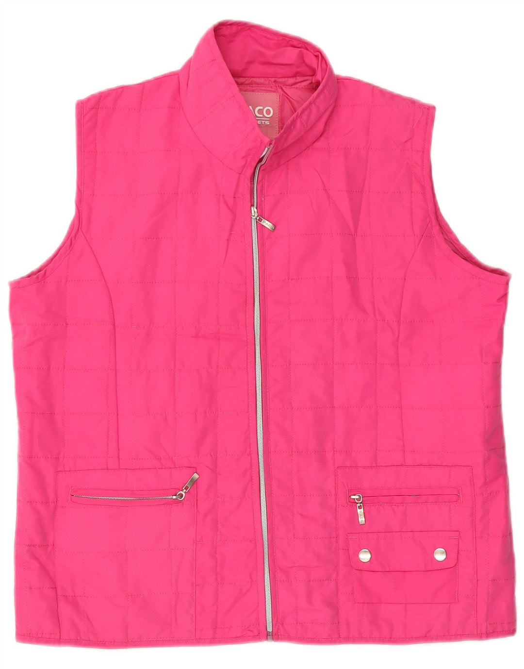 PACO Γυναικείο padded Gilet UK 18 XL Pink Polyester