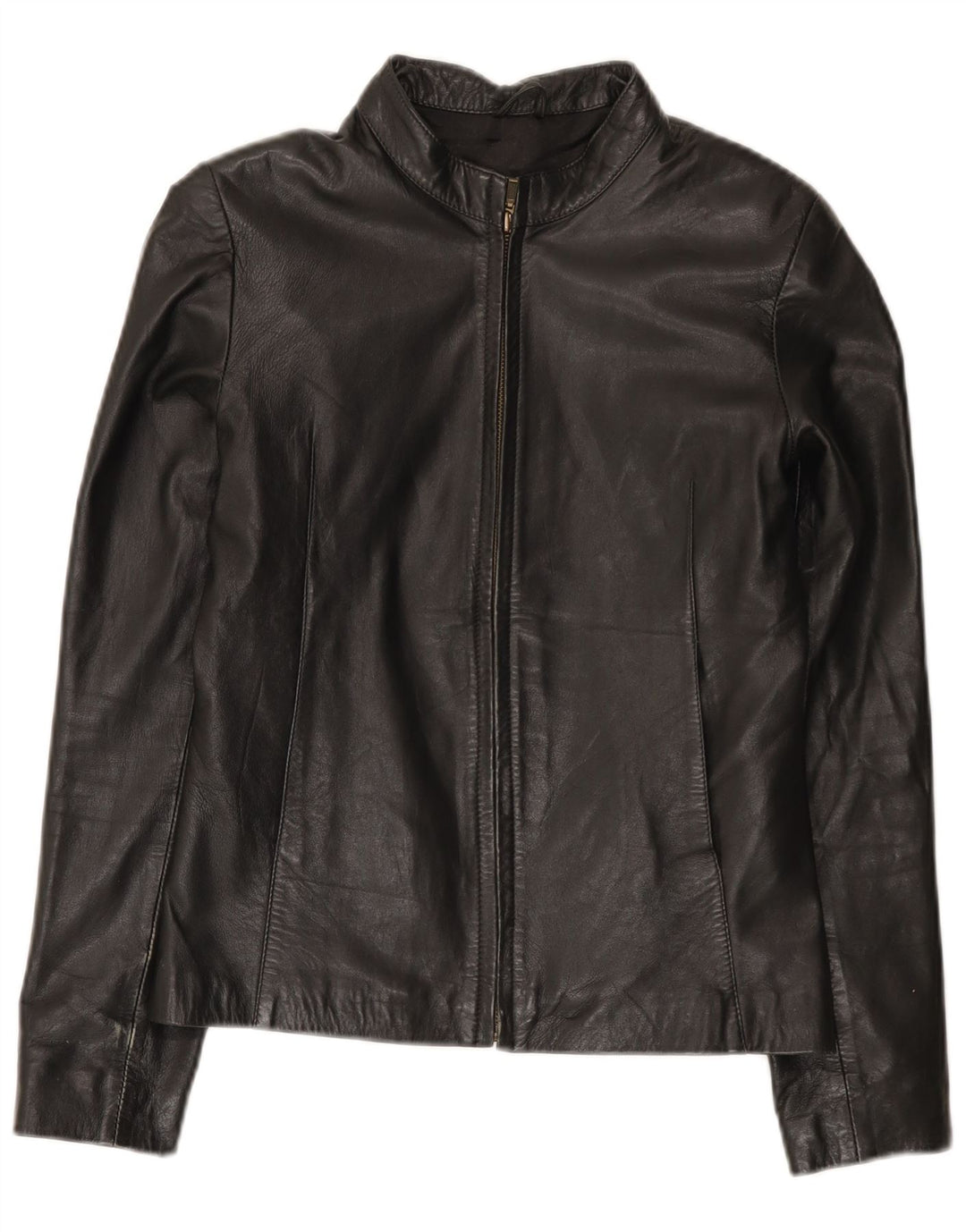 St. Bernard Γυναικείο Δερμάτινο Μπουφάν UK 10 Small Black Leather