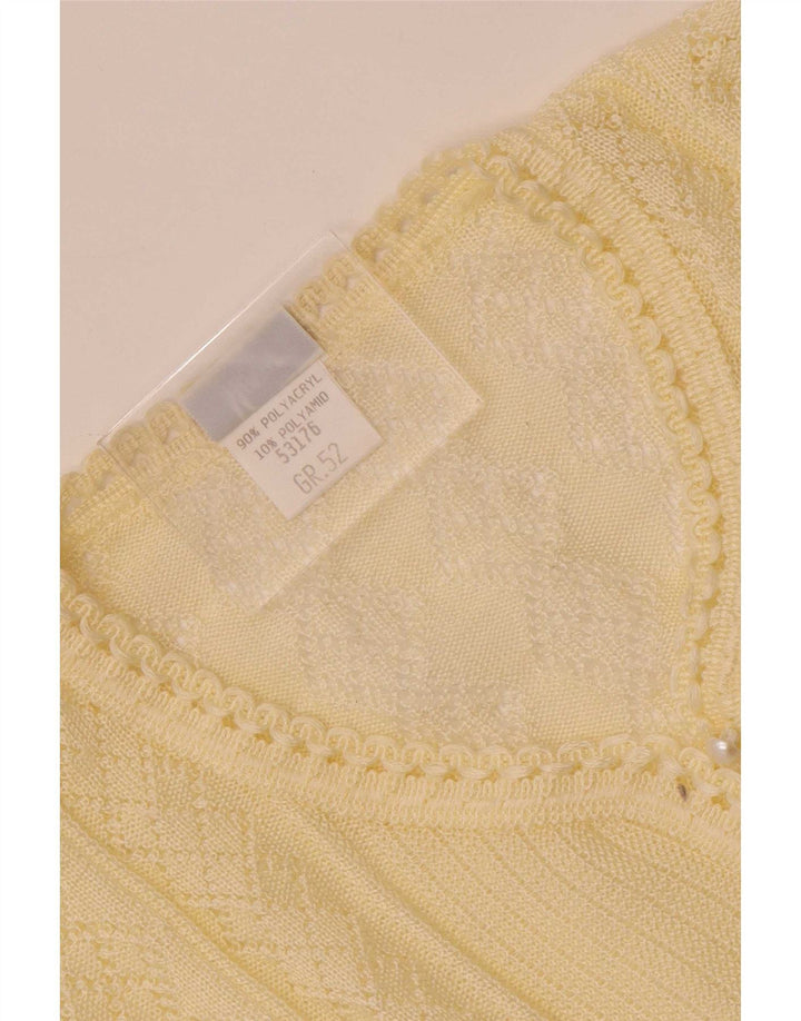 Vintage Γυναικεία Πλεκτή Μπλούζα Τοπ IT 52 2XL Off White Πολυακρυλικό