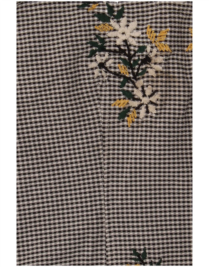 Topshop Γυναικείο σαμαράκι EU 36 Small Black Gingham Viscose