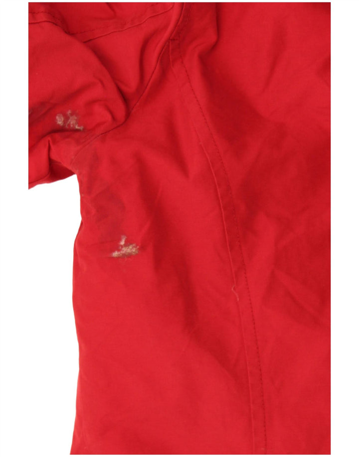 Woolrich Γυναικείο παλτό με κουκούλα μεγάλου μεγέθους padded UK 10 Small Burgundy