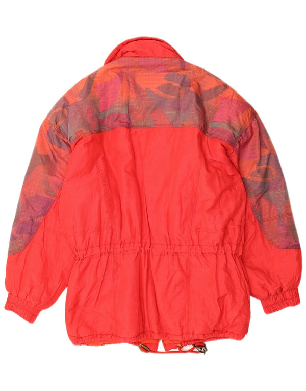 Colmar Womens Relaxed Fit Jacket Ski IT 42 Medium Pink Colourblock