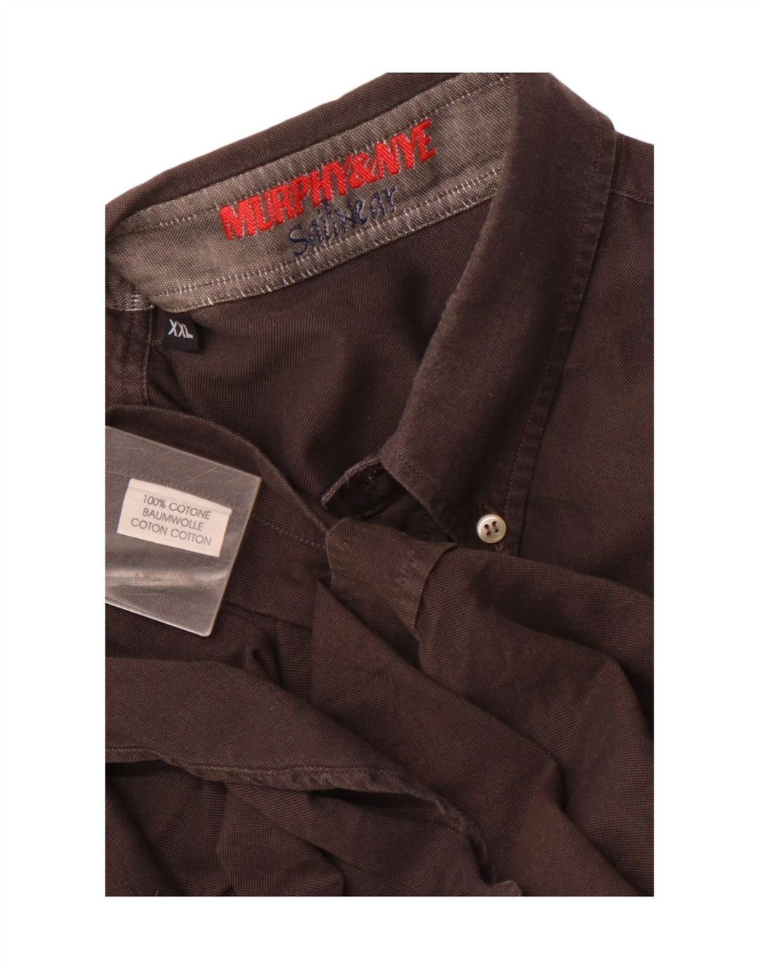 MURPHY & NYE Ανδρικό πουκάμισο 2XL Γκρι βαμβακερό